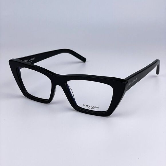 NEW Saint Laurent SL291 001 Black Cat Eye Blue Block Women Eyeglasses main image 2